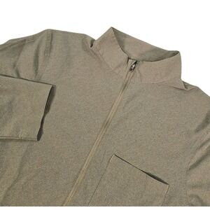 Lululemon Woven Air Mens Half Zip Pullover Jacket Light Green Ripstop Zip Pocket